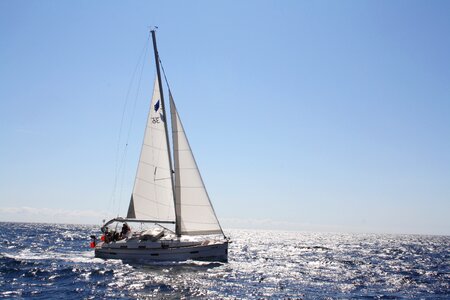 Sail sailing boat wind photo