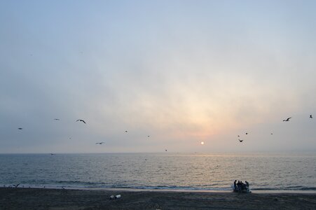Beach dawn photo