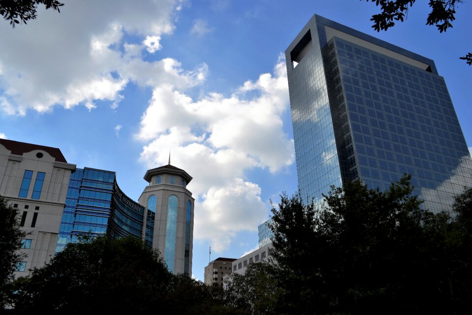 Clouds trees houston