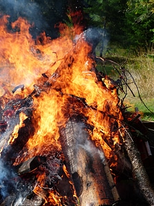 Hot burning blaze