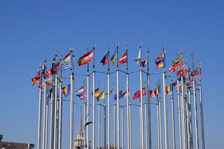Flags megalopolis city
