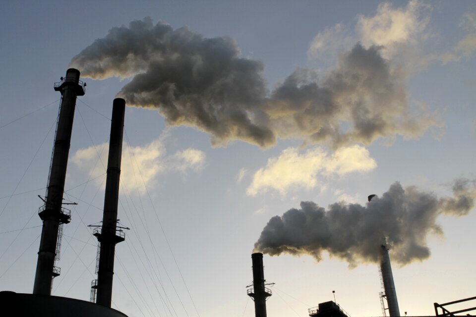 Factory industrial plant smoke