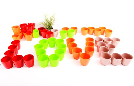 Colorful plastic round
