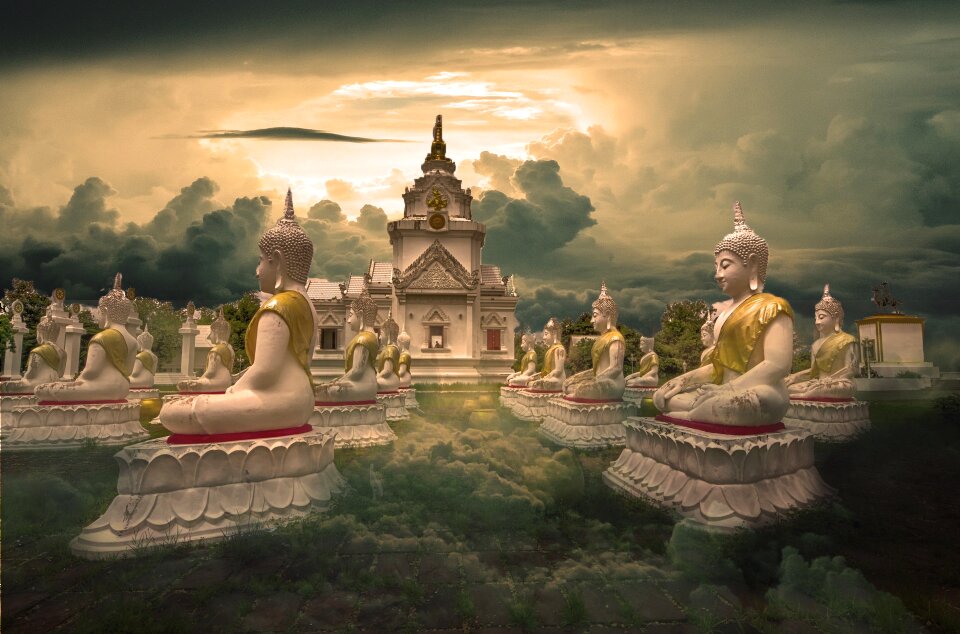 Asia brown buddha