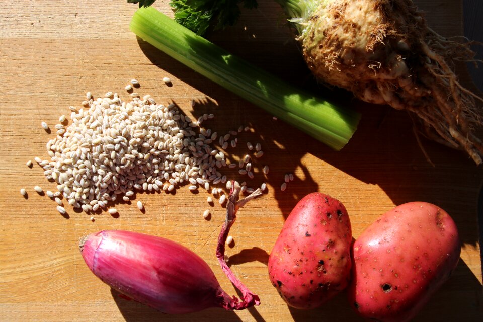 Onions potatoes celery