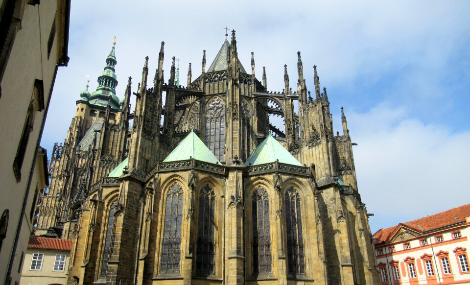 Prague st vitus cathedral towers
