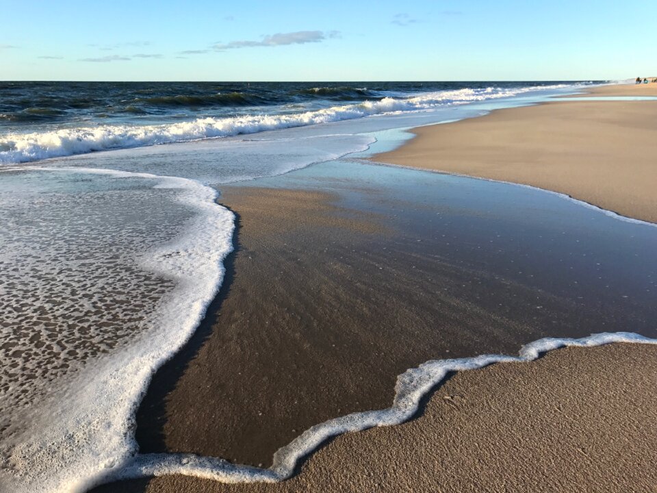 Sand sea dunes photo