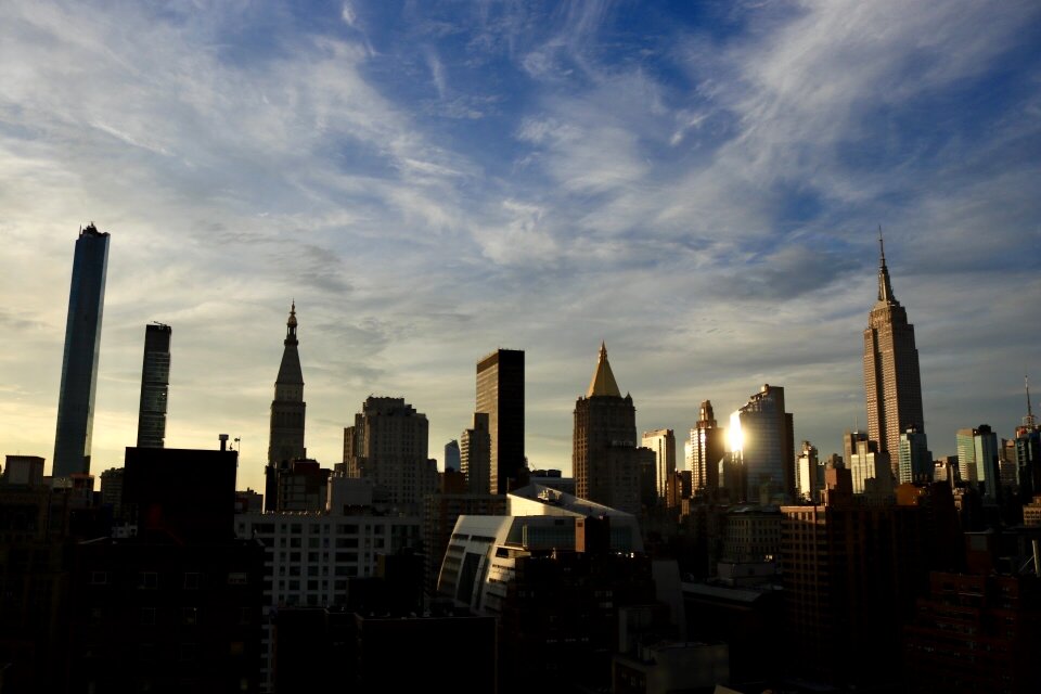 City cityscape dusk