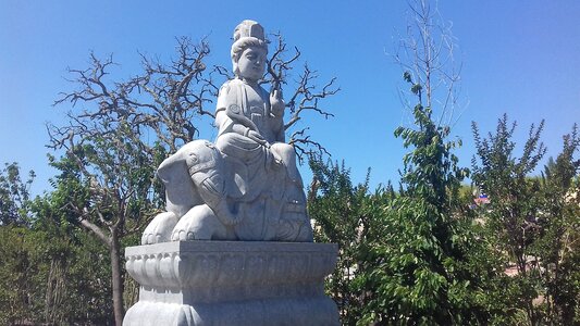 Temple spirituality blue buddha