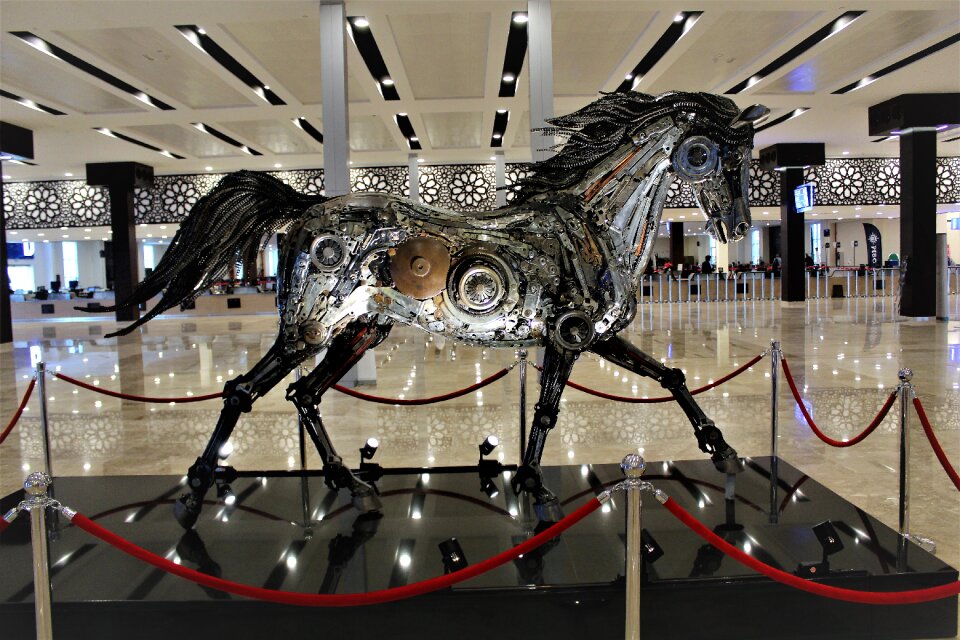 Horse artistic sculpture