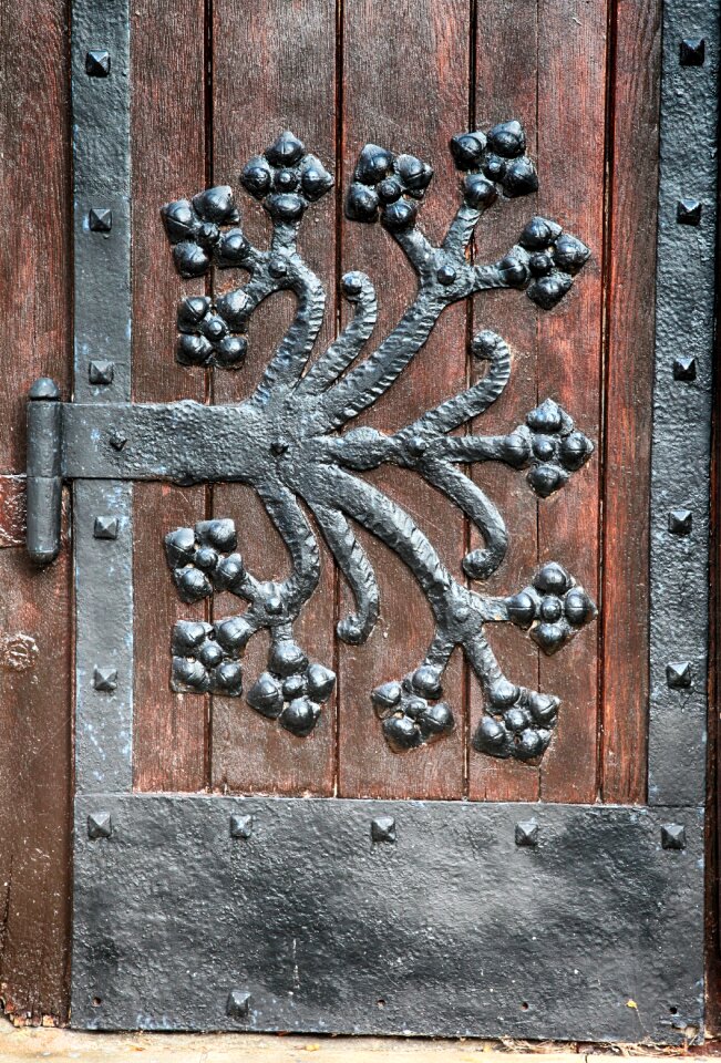 Blacksmithing metal close up