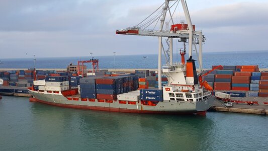 Container port cargo photo
