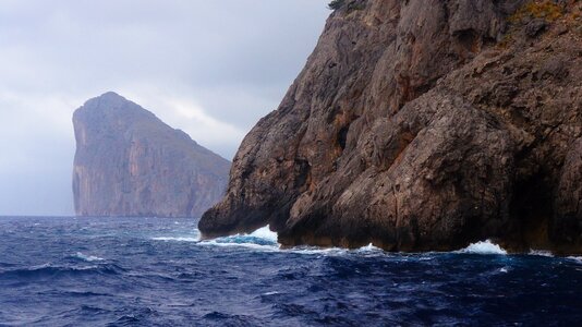 The cliffs the coast nature