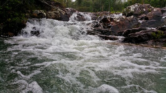 Belize gray waterfall photo