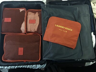 Packing cubes baggage organized photo