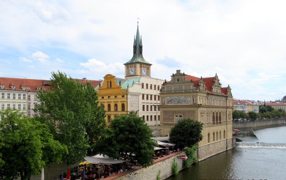 Prague vltava buildings