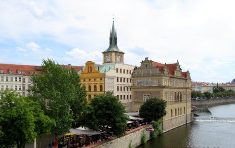 Prague vltava buildings photo