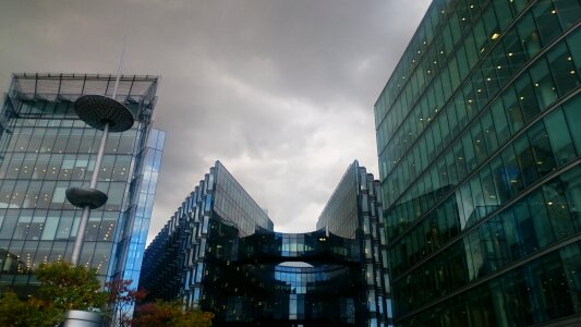 Moody sky cloudy day threatening clouds photo