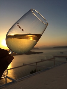 Sunset tasting greece photo