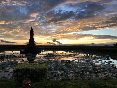 Evening dusk scenic