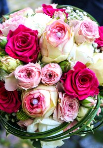 Wedding day romance rose flower