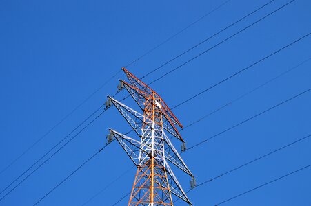 Electric telephone poles pole