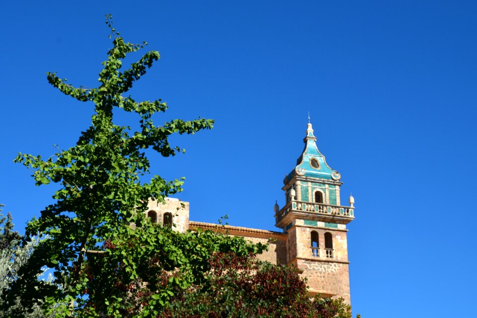 Towers building blue