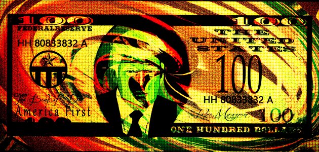 Dollar money trump photo