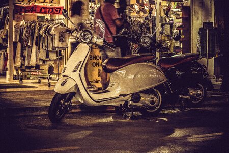 Italy street moped