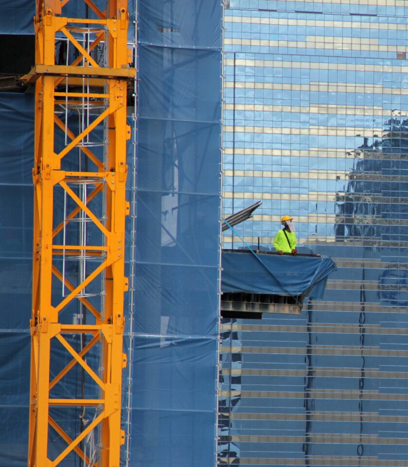 Worker lonely blue lonely