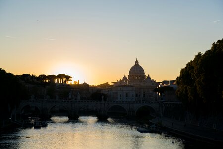 Vatican tiber sunset