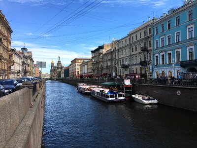 St petersburg channel boat photo