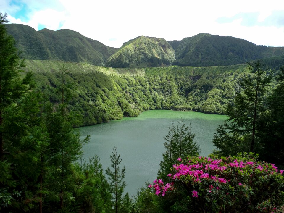 Crater volcano water