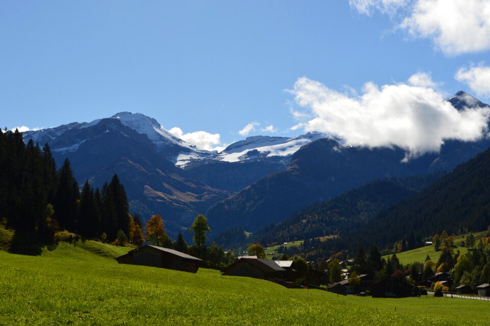 Lauenen bernese alps mountain landscape