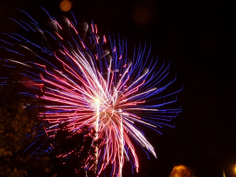Pyrotechnics explosion light