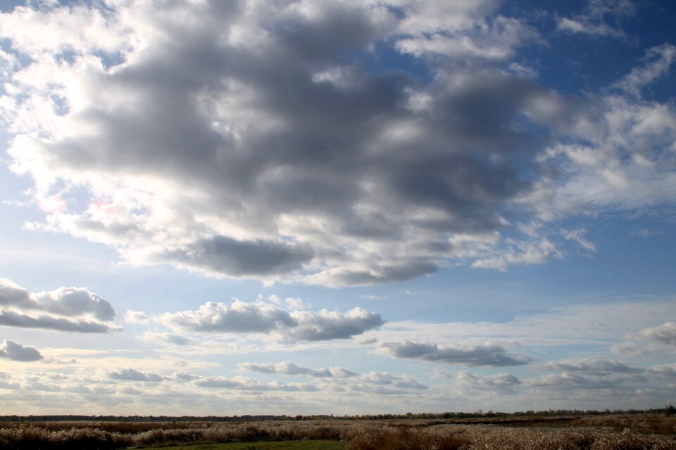 Weather partly cloudy autumn