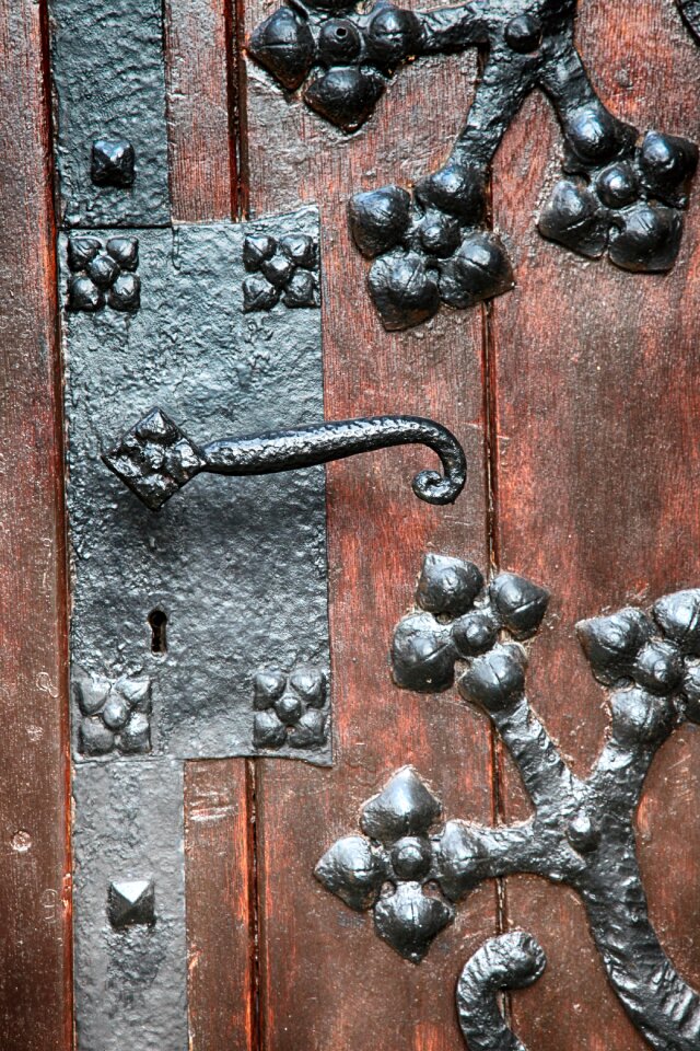 Blacksmithing metal close up