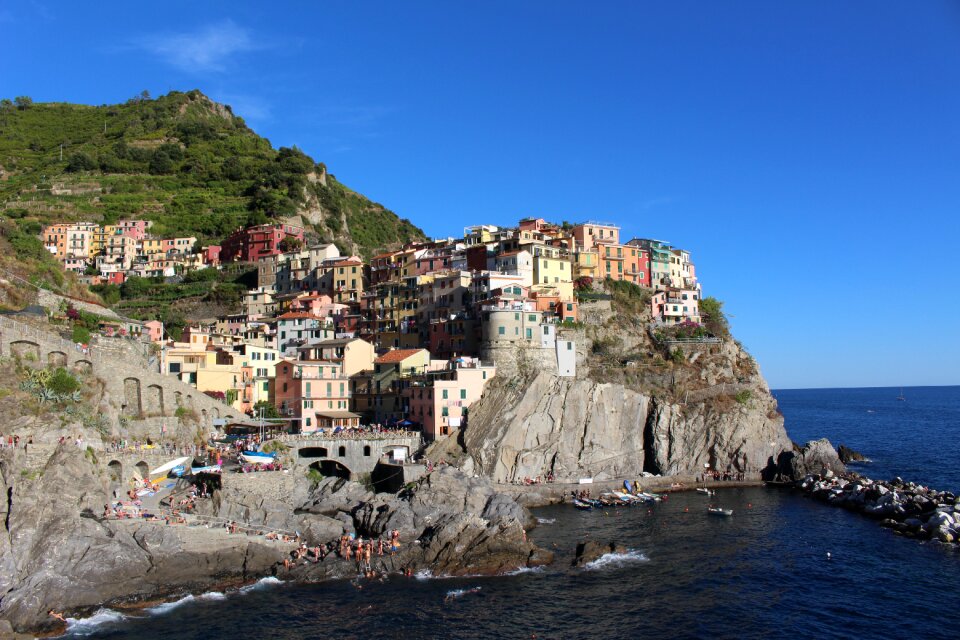 Houses landscape the coast