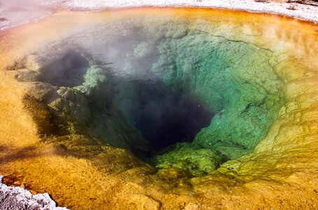 National park geyser travel