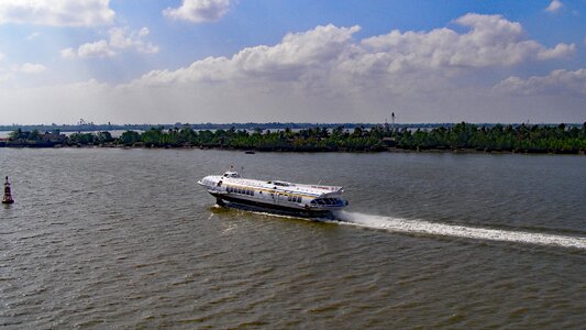 Saigon river vietnam transport photo