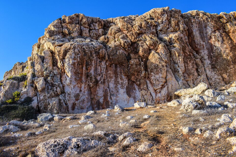Rock cliff geology