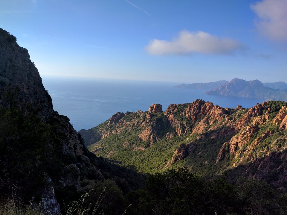 Sea landscape rock