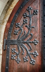 Blacksmithing metal close up
