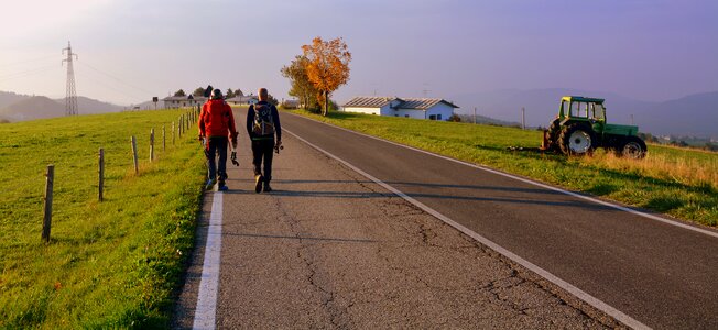 Tractor mountain the european path