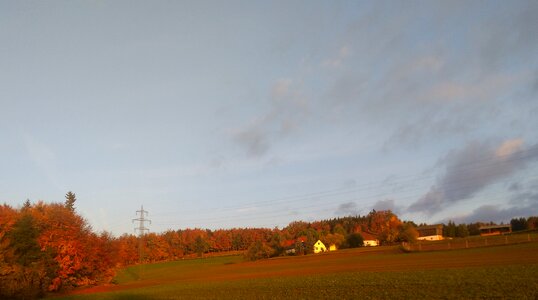 Landscape autumn mood morgenstimmung photo