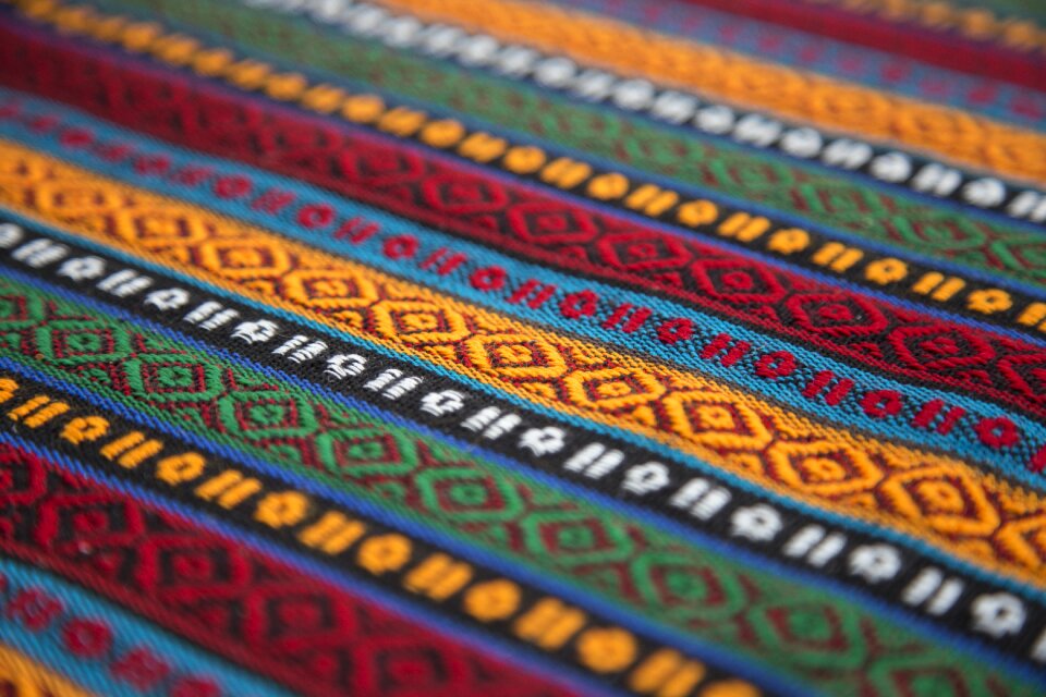 Textile detail macro