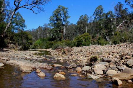 Rocks bed gully photo