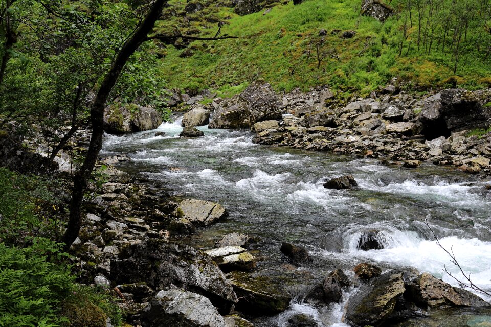 Rock watercourse natural spectacle