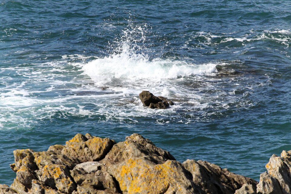 Sea rock landscape photo