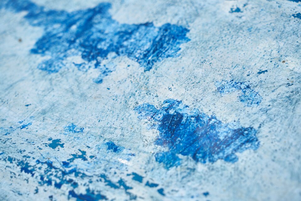 Plaster white blue